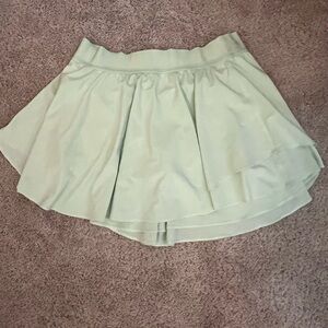 Lululemon Athletica Light Green Tennis Skirt